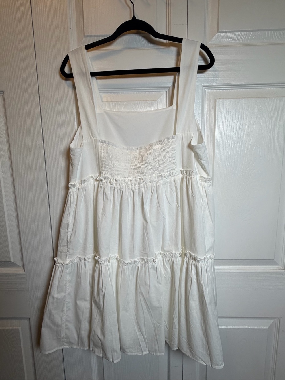 Heyson White Tiered Babydoll Mini Dress 1XL Sleeveless NWT - Picture 4 of 10